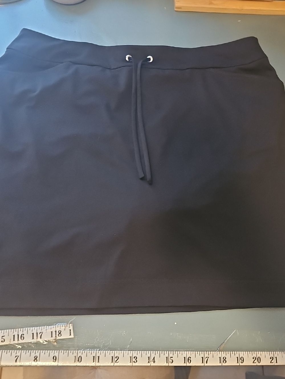 Chicos Weekends Size Chios‎ 2 (Large) Black Drawstring Skort. Activwear Summer